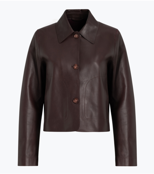 Leather Shirt Jacket