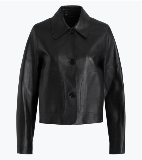 Leather Shirt Jacket