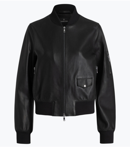 Leather Bomber Jacket