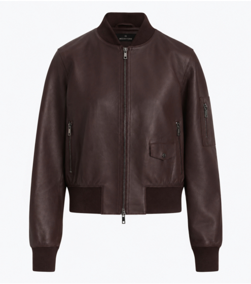 Leather Bomber Jacket