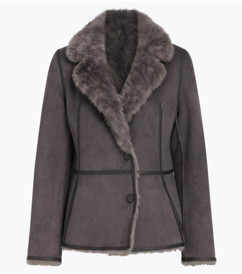 Reversible Shearling Blazer
