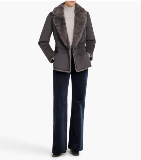Reversible Shearling Blazer