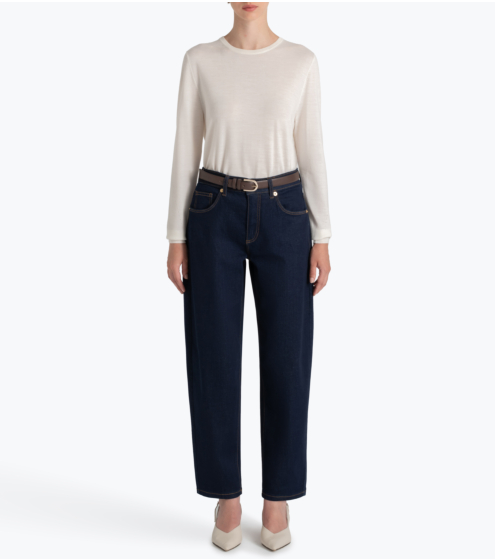 Loose Fit Barrel Leg Jeans