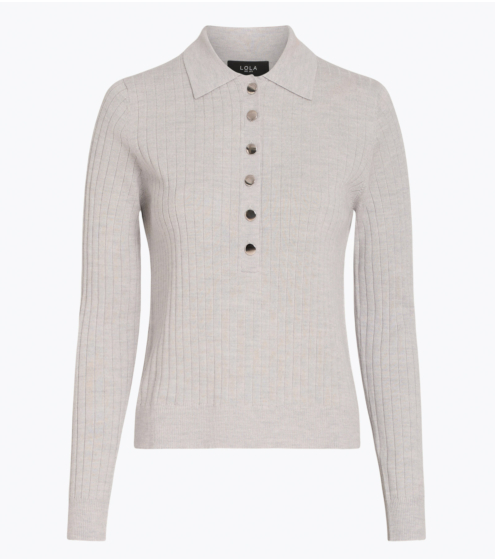Polo Blouse σε 100% Wool Merino