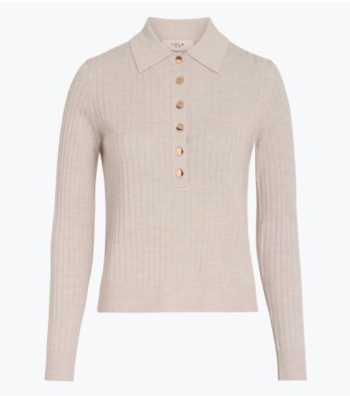 Polo Blouse σε 100% Wool Merino