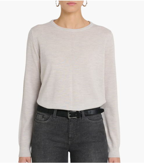 Μπλούζα Crewneck σε 100% Wool Merino