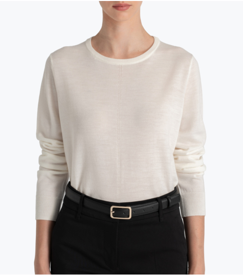 Μπλούζα Crewneck σε 100% Wool Merino