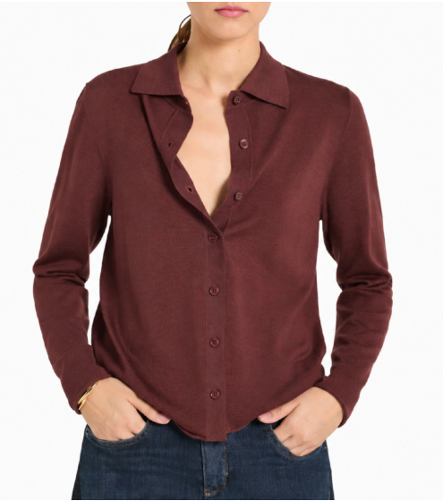 Knit Shirt με Μαλλί & Μετάξι