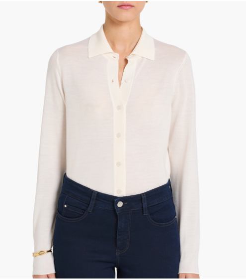 Knit Shirt με Μαλλί & Μετάξι
