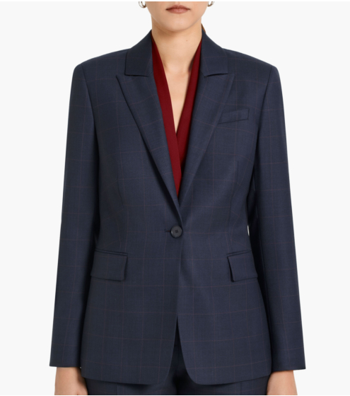 Σακάκι Plaid σε 100% Pure Wool