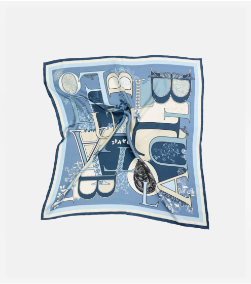 Μαντήλι σε 100% Μετάξι Monogram