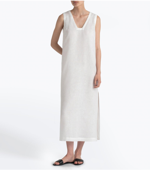 Φόρεμα Midi σε 100% Λινό