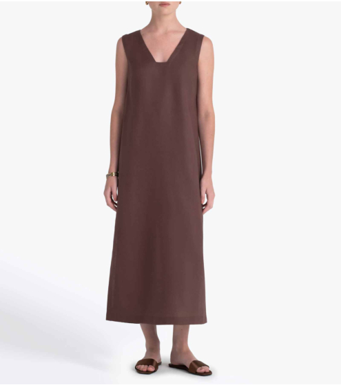 Φόρεμα Midi σε 100% Λινό