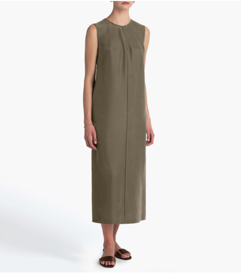 Φόρεμα Μidi Σε 100% Μετάξι