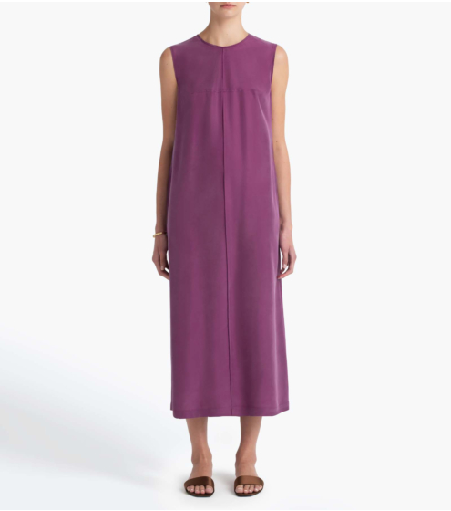 Φόρεμα Μidi Σε 100% Μετάξι