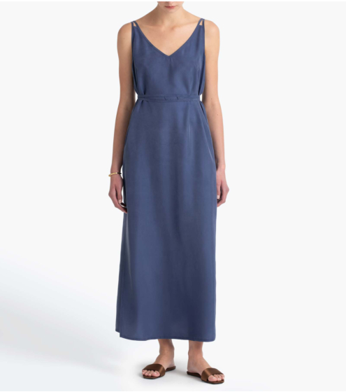 Φόρεμα Μaxi Σε 100% Μετάξι