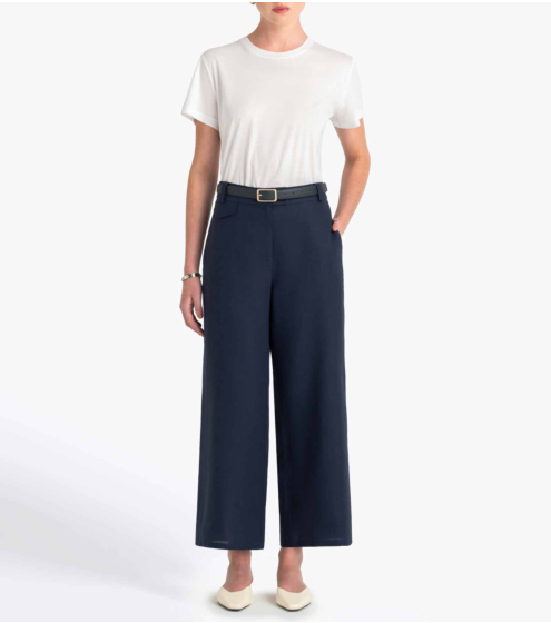 Παντελόνι Cropped σε 100% Λινό