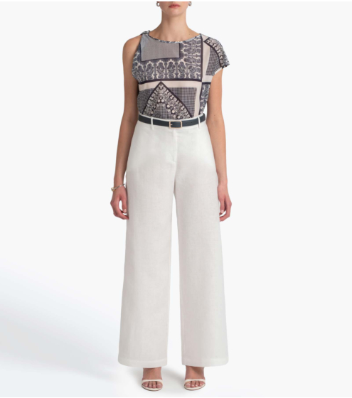 Παντελόνι Wide Leg σε 100% Λινό