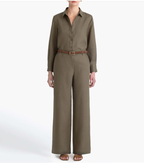 Παντελόνι Wide Leg σε 100% Λινό