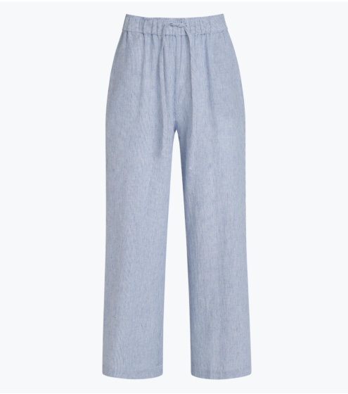 Παντελόνι Cropped σε Linen Blend
