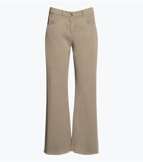 Παντελόνι Flared σε Cotton Blend