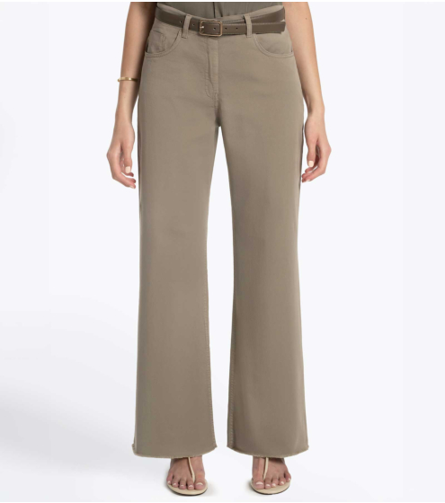 Παντελόνι Flared σε Cotton Blend