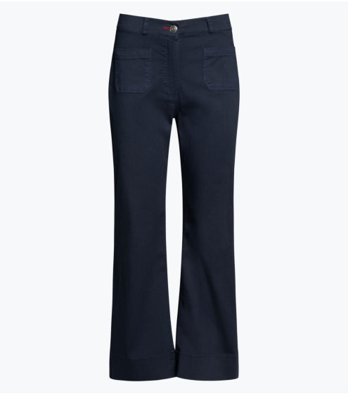 Παντελόνι Cropped Flared σε Cotton Blend