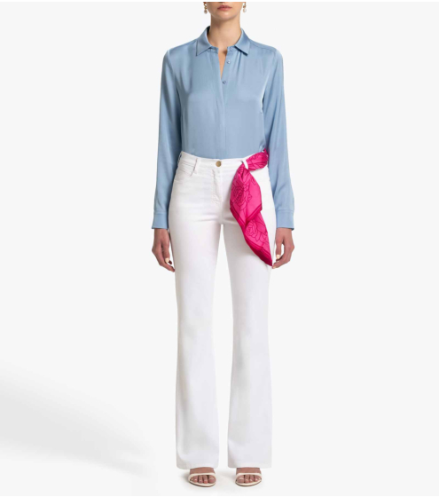 Παντελόνι Boot Leg σε Cotton Blend