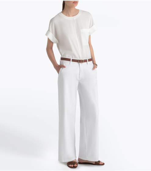 Παντελόνι Chinos Wide Fit σε Γκαμπαρντίνα