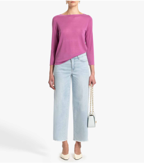 Wide Fit Cropped Jeans