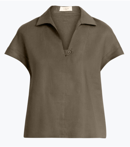 Τοπ Boxy σε 100% Λινό