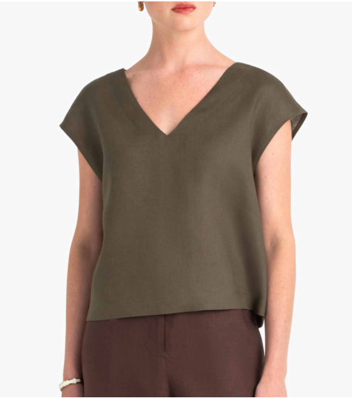 Toπ Ve σε 100% Λινό