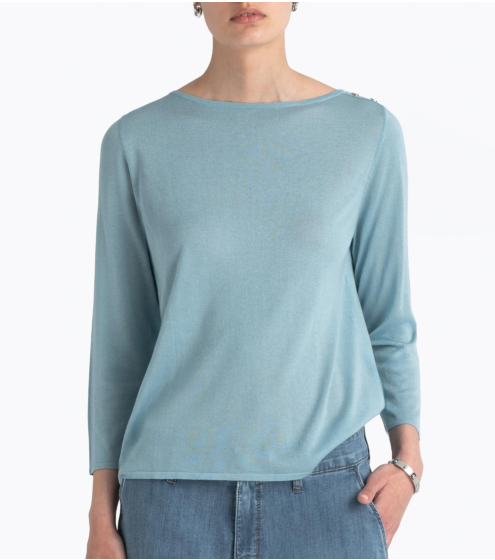 Μπλούζα Boatneck σε Silk Blend
