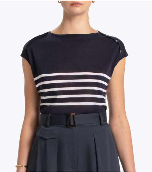 Μπλούζα Ριγέ σε Silk Blend