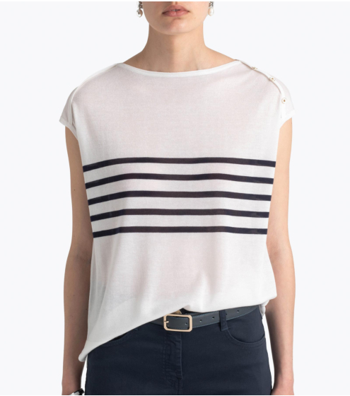 Μπλούζα Ριγέ σε Silk Blend