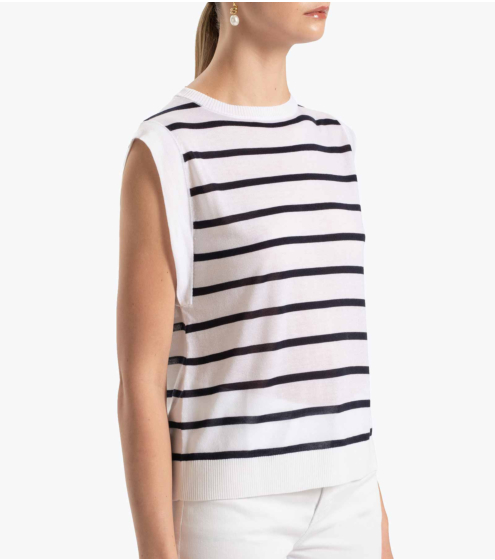 Μπλούζα Ριγέ Silk Blend