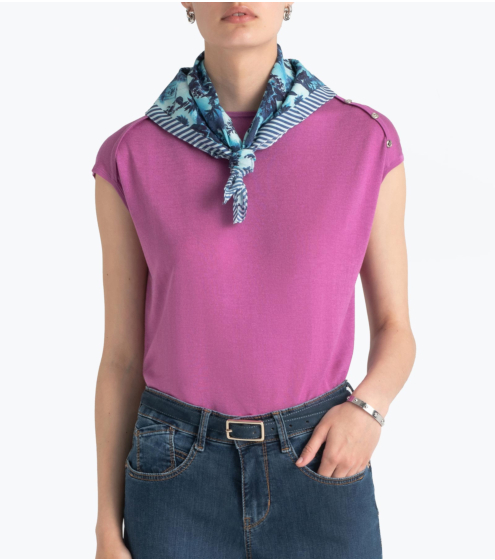 Μπλούζα Boatneck σε Silk Blend