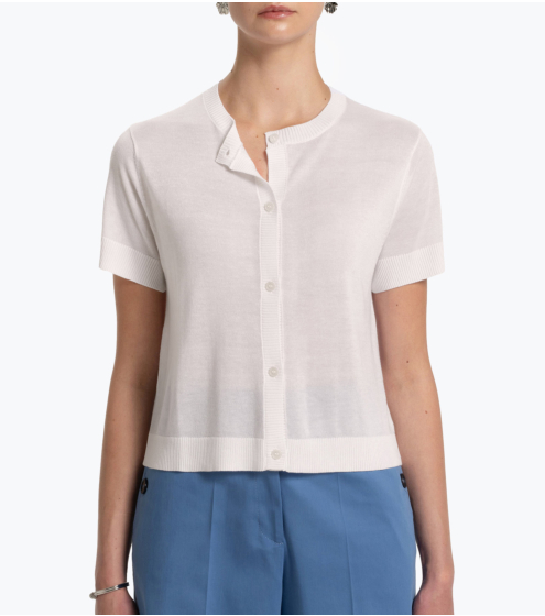 Ζακέτα Cropped σε Silk Blend